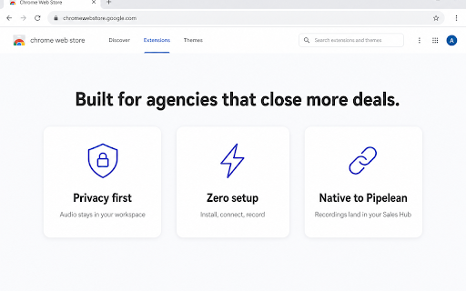 Pipelean.io — Automate Calls Transcripts and Get Insights :: Registra l'audio delle tue call e inviale al Sales Hub di Pipelean per trascrizione e analisi AI.