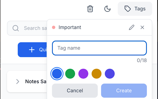 QuickSave :: Save and organize web content with quick text capture, screenshots, tags, and smart search