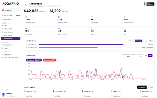 Acquify - Scraper & Outreach :: Connects your Instagram session to Acquify for lead scraping and outreach.