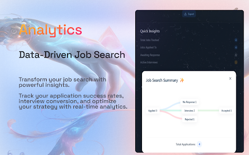 AI Cover Letter Side Panel :: Generate personalized cover letters & answer application questions with AI. Track jobs, analyze stats, and land interviews faster.