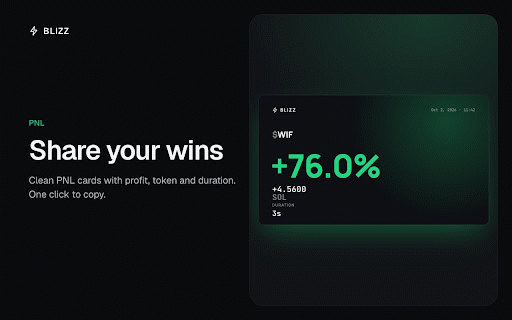Blizz :: Trade Solana tokens with your Aureum account right on the token page. Works on gmgn.ai and axiom.trade.
