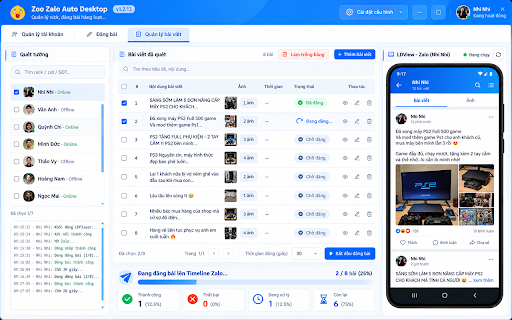 Zoo Zalo Auto :: Trọn bộ công cụ hỗ trợ Zalo Marketing từ A đến Z, hỗ trợ chăm sóc, tìm kiếm, tối ưu khách hàng. Đây là một sản phẩm từ Zoo Soft!
