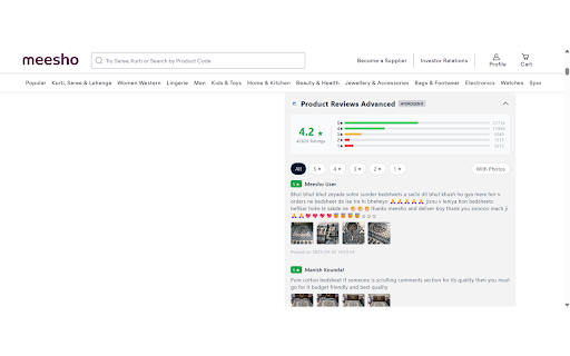Meesho Lens / Product Research By Hydrogen11 :: Meesho product research & supplier intelligence tools by Hydrogen11.io