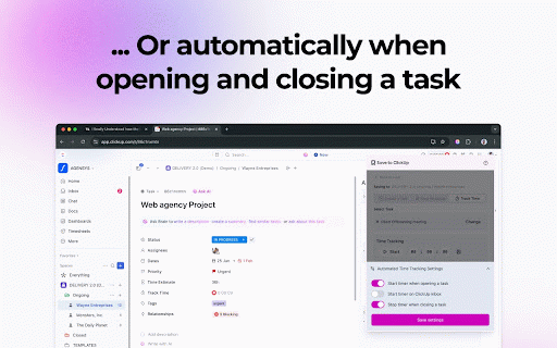 Save to ClickUp :: Save content directly to ClickUp tasks