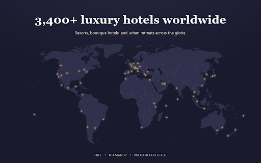 Luxury Hotel Offers :: Get notified when a hotel you're browsing has exclusive perks: breakfast, upgrades, and credits, at the same rate as booking direct.