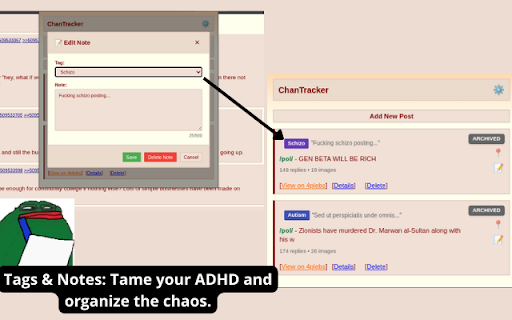 ChanTracker :: Save, monitor, and archive your favorite 4chan threads in one place.