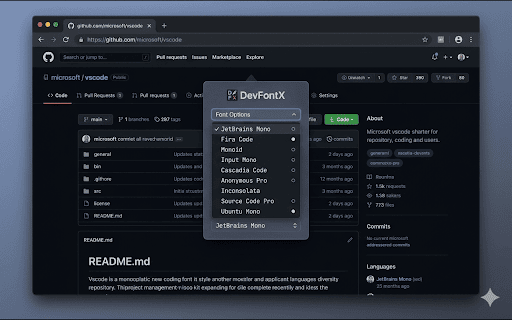 DevFontX :: Permanent code font changer