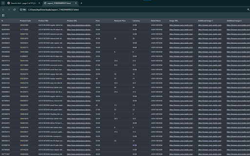 Asos Scraper: Export Search, Products, Reviews & more :: Scrape Product Listings, Cart, Reviews, and more from Asos, with options to export in formats such as CSV, Excel, JSON and others