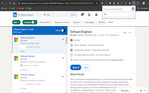 LinkedIn Company Filter :: Addon filter for LinkedIn company search