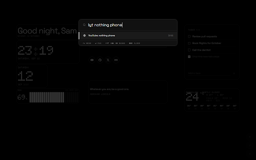 DotTab: Minimal New Tab Dashboard & Widgets :: Replace your new tab with a clean dot-matrix dashboard: clock, tasks, notes, weather, pomodoro, habits, games. Drag on a grid.