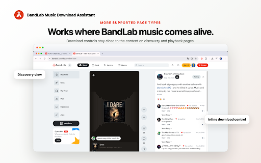 BandLab Audio Video Downloader :: Download BandLab audio, music and video from track, feed, discovery and artist pages with simple on-page download controls.
