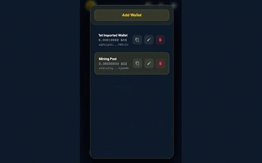 ACG Wallet :: Secure ACG cryptocurrency wallet with anti-phishing protection