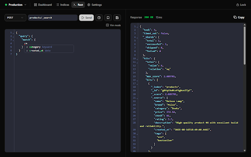 IndexLens :: Elasticsearch viewer with encrypted credential storage