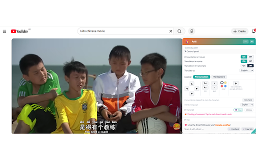 Polili — Pronunciation Everywhere :: Live pinyin + translation on Chinese video subtitles — YouTube, Bilibili & more. Reads burned-in subs with on-screen OCR.