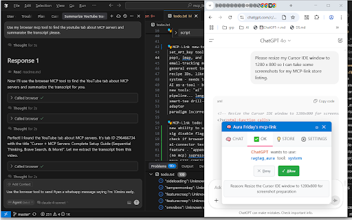MCP Link :: 🧠 Let your favorite AI websites use tools! Connects any SSE MCP (Model Context Protocol) server up to ChatGPT, Claude, etc.