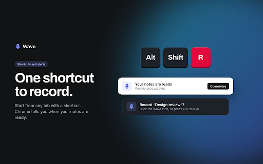 Wave AI :: Record meetings, browser tabs and voice memos. Wave AI turns them into transcripts, notes and answers.