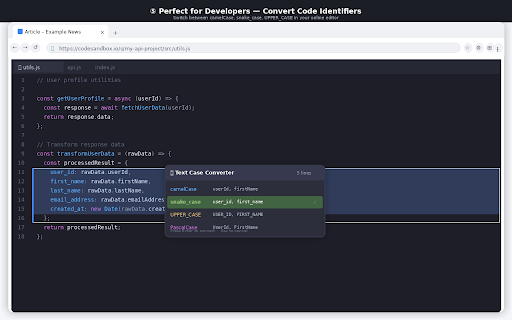 Text Case Converter :: Convert selected text case via right-click menu
