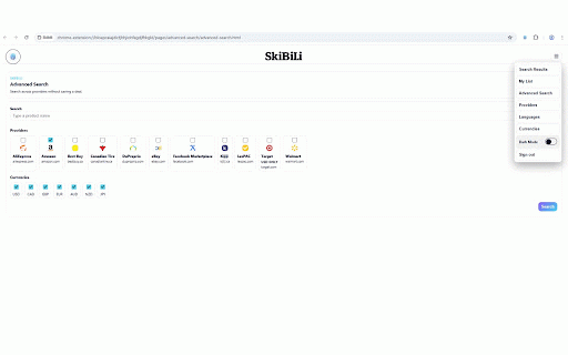 Skibili :: Compare prices across stores and save deals in one click.