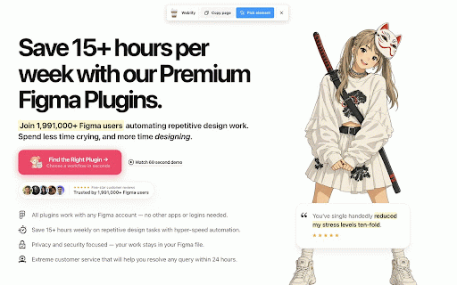 Weblify: Copy Websites to Figma - Free & Private :: Copy webpages or selected elements into Figma as editable layers. Free, private, and no Figma plugin required.