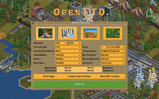 OpenTTD :: How to play: https://wiki.openttd.org/en/Manual/Tutorial/
Play OpenTTD in your browser full screen: https://openttdonline.com…