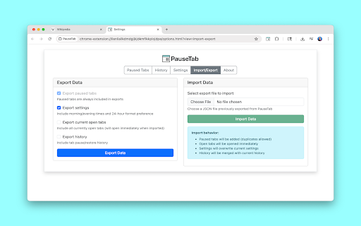 PauseTab :: Pause (snooze) tabs and reopen them later