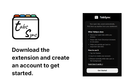 TabSync :: Your tabs from Chrome, Brave, Arc, Perplexity and others, now saved to a common web dashboard. Access them from any device!