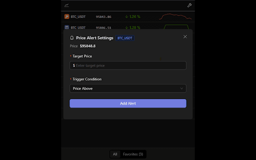 加密貨幣即時價格 :: 在擴充功能中快速檢視多家交易所的加密貨幣即時價格。