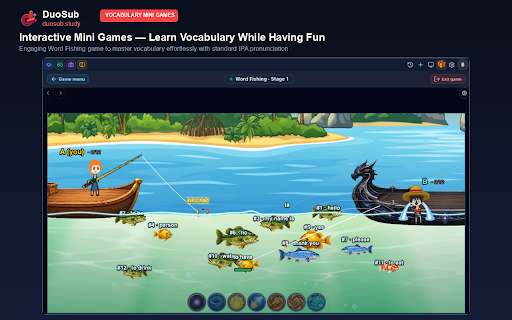 DuoSub - Dual Subtitles & Language Learning :: AI language learning assistant: bilingual subtitles for video immersion, live captions, and interactive vocabulary practice.