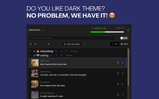 Reddit Librarian :: The smartest way to organize your saved Reddit posts