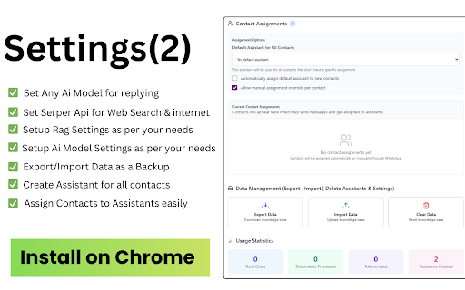 WhatsApp AI Assistant Manager :: Auto-responder for WhatsApp Web with custom AI assistants, voice announcements, and smart contact management
