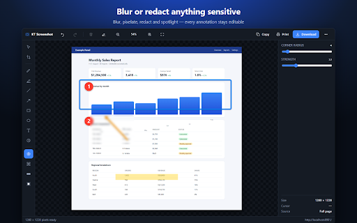 KT Screenshot — Full Page Screen Capture & Editor :: Capture full page, scrolling or selected area — then annotate, blur & pixelate. Fast, private, free, no sign-up.