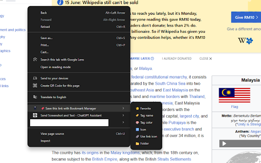 Bookmark Manager :: A floating, draggable bookmark manager that sorts your saved links into clean categories and follows you across the web.