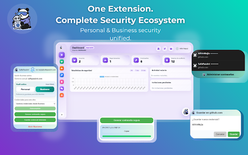 SafePassInt – Autocompletador Seguro con IA :: Autocompleta, guarda y organiza tus credenciales con SafePassInt Personal, Business e IA integrada.