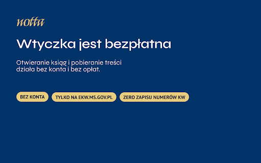 Notta — księgi wieczyste :: Rozszerzenie Notta do pracy z Elektronicznymi Księgami Wieczystymi (EKW)