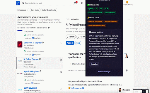 JobFit AI — Instant Resume Match :: Instantly see how well your resume fits any job posting, with AI-generated tailored pitches.