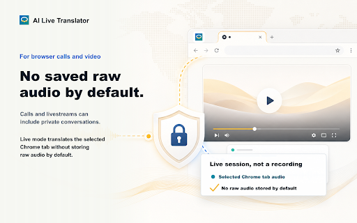 AI Live Translator :: Translate browser video and call audio live with translated speech and captions.