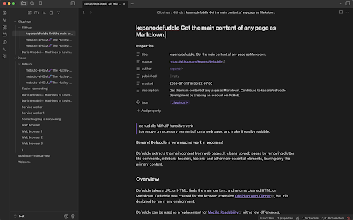 Tabglutton :: Devour a sprawling tab list: close duplicates, or save pages into your Obsidian vault and close them.
