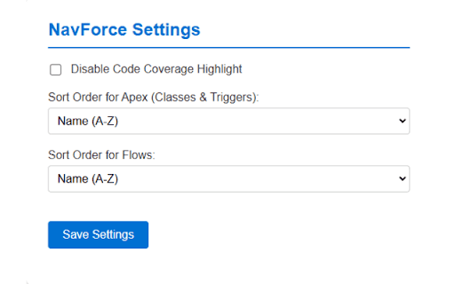 NavForce - Salesforce Navigator :: NavForce by DreamInForce.com. Navigate Apex, Flows, Experience Sites. Run Test Classes, Refresh Traces and Compare Apex versions
