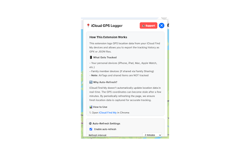 iCloud Find My GPS Logger :: Logs device movements from iCloud Find My and exports to GPX files