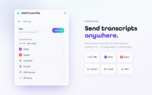 GetTranscribe :: Transcribe videos from YouTube, Instagram, and TikTok with one click