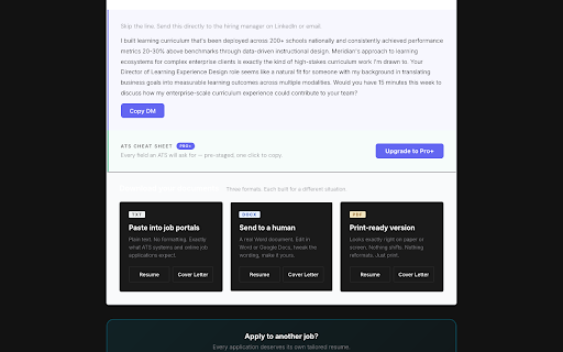 JobsUncle — Tailor Resume to Any Job :: One click to tailor your resume to any job posting. AI-powered. No copy-paste. Just click and go.