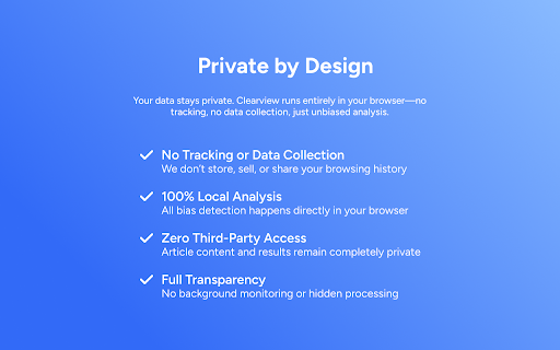 Clearview: AI-Powered Political Bias Analyzer :: Clearview detects political bias in news, helping you identify left- or right-leaning content with AI-powered sentiment analysis.