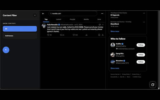 Tweet CA Helper - Chainsight :: Detects contract addresses on X. Adds Explorer & Dexscreener links with Trading/Verified badges. No trading, just info.