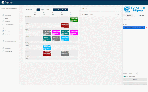 Daymap Sigma :: Share and view Daymap timetables with friends and other users of this extension.
