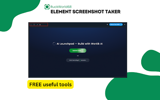Element Screenshot Taker :: Hover over an element and click the icon to capture just that element.