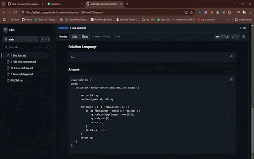 AlgoSync :: AlgoSync Sync your coding solutions from LeetCode, GFG, and Codeforces to GitHub with ease. Perfect for competitive programmers.