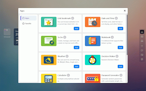 OpenNewTab :: Multi-functional New Tab extension, giving your new tab page a fresh look! Built-in calendar, to-do, notes, wallpapers, and weather.