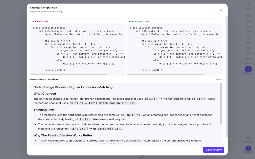 CodeCoach – AI LeetCode Interview Coach :: AI coding interview coach for LeetCode and Programmers with progressive hints, debugging, code review, and weakness tracking.