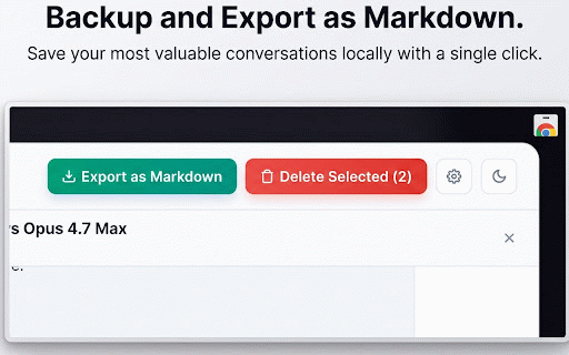 Bulk Delete ChatGPT History & Chat Cleaner :: Bulk delete ChatGPT history, search chats, clear old conversations, and export to Markdown instantly for free.