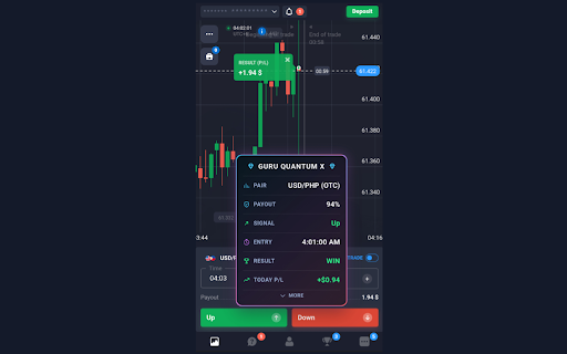 GURU QUANTUM X :: AI market analysis and signal bot for Quotex pages.